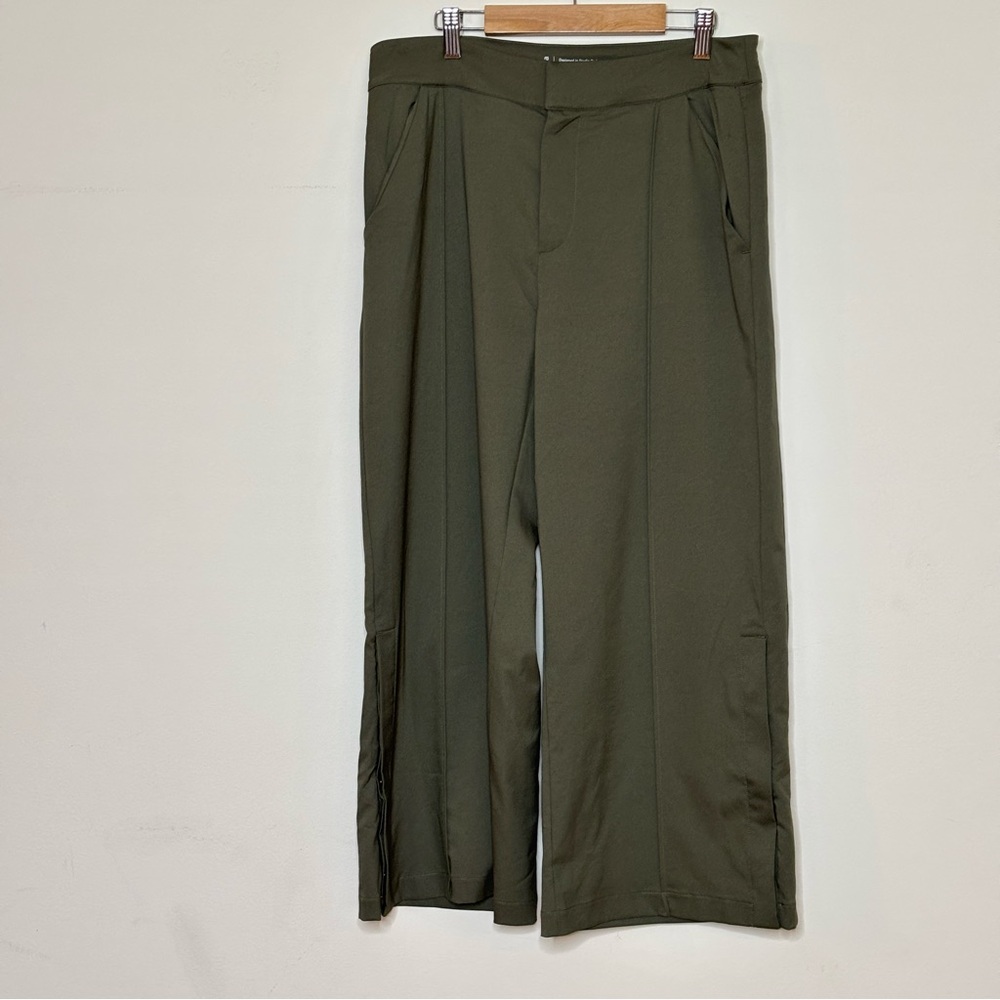 Wide Leg Pants Relaxed Fit Polyester Small Zuda